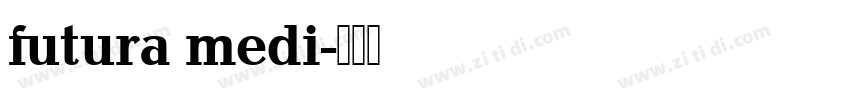 futura medi字体转换